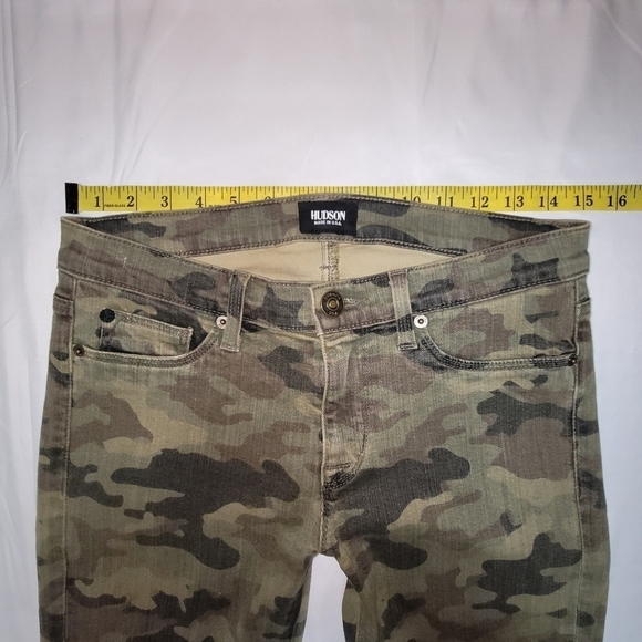Hudson Krista Super Skinny Crop Camouflage Women's Jeans Size 27 - Picture 11 of 13